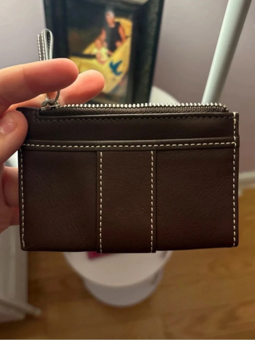 Coach Brown Leather Card Case Wallet